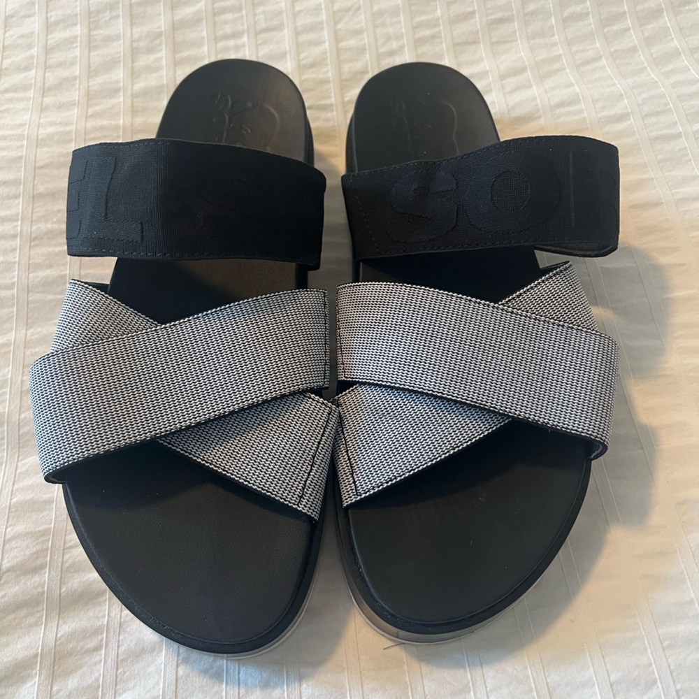 Sorel Black and Gray Sandals